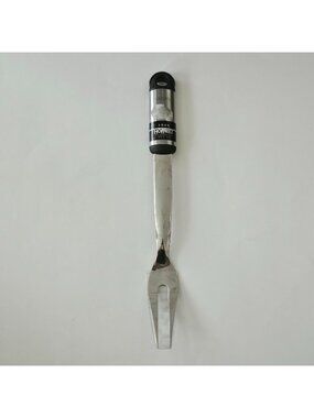VTG 1995 Hoffritz FORK Platinum Series Carving Serving 13.5" Silver Tone HF85004